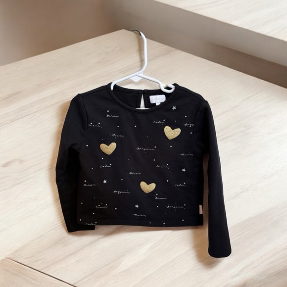 BCBG Girls Size 4T Foil Heart Bonjour 2 Piece Set - Picture 4 of 8